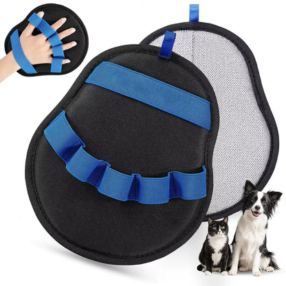Custom Logo Upgraded Five Finger Pet Hair Removal Mitt Reusable Fur Lint Cleaner for Sofa Couch Car Pet Dog Cat Hair