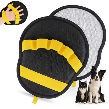Custom Logo Upgraded Five Finger Pet Hair Removal Mitt Reusable Fur Lint Cleaner for Sofa Couch Car Pet Dog Cat Hair